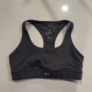 SET Active Formcloud Charcoal sports bra size medium